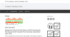 Desktop Screenshot of irishchannelfeis.com