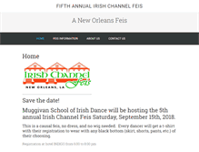 Tablet Screenshot of irishchannelfeis.com